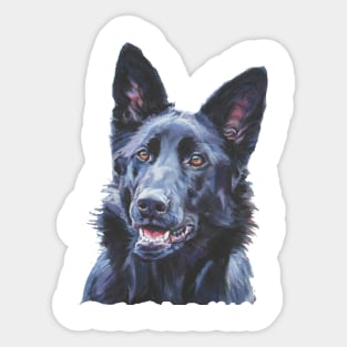 German Shepherd Fine Art Painting Sticker